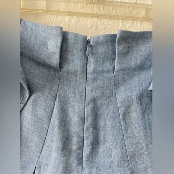 3.1 Phillip Lim Chambray Belted Paperbag shorts - Picture 5 of 12